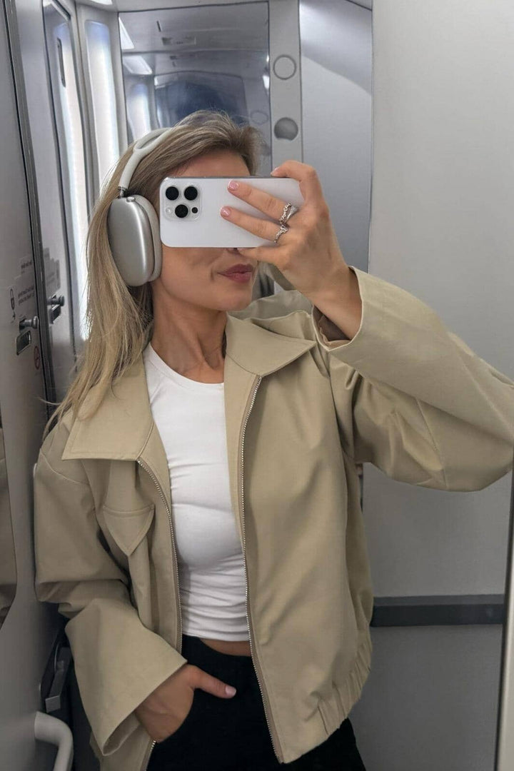 Forudbestilling - BYIC - Sarahic Short Jacket A23725 - Beige Jakker