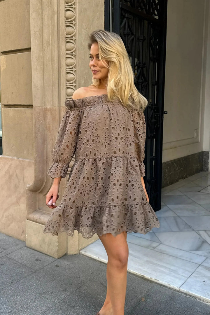 Forudbestilling - BYIC - Sigridic Dress - mocca Mocca Kjoler