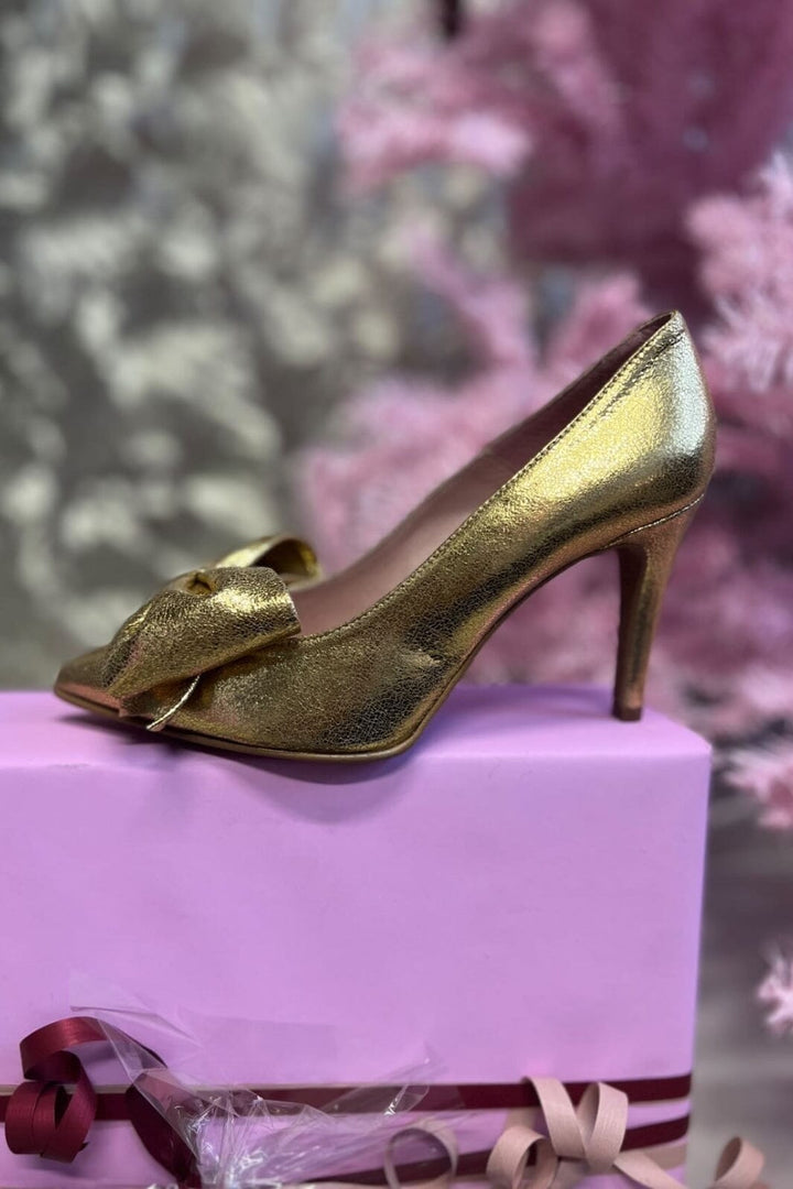 Forudbestilling - Copenhagen Shoes X Molly&My - New Maite Gold - Gold Metallic (December) Stiletter