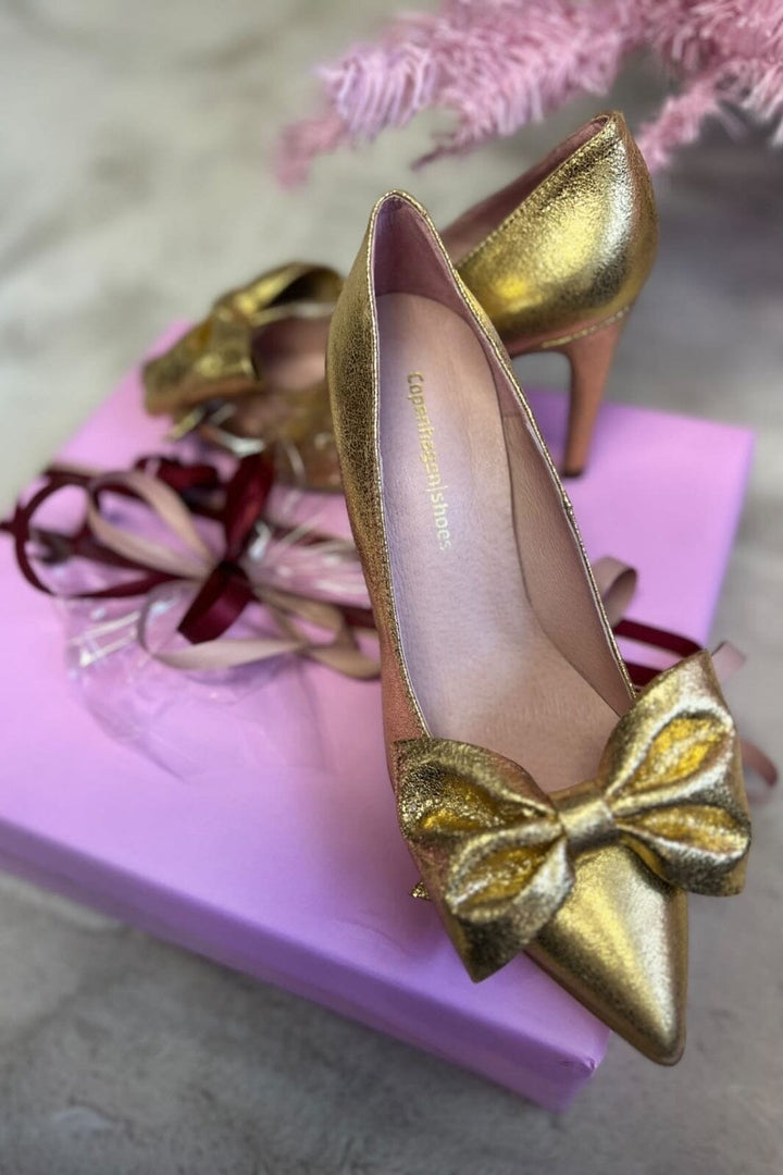 Forudbestilling - Copenhagen Shoes X Molly&My - New Maite Gold - Gold Metallic (December) Stiletter
