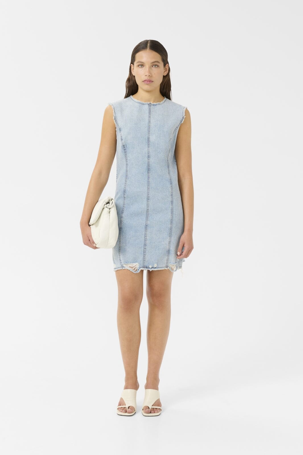 Gestuz - Gzdea Sl Short Dress 10910383 - 107868 - Light Blue Denim