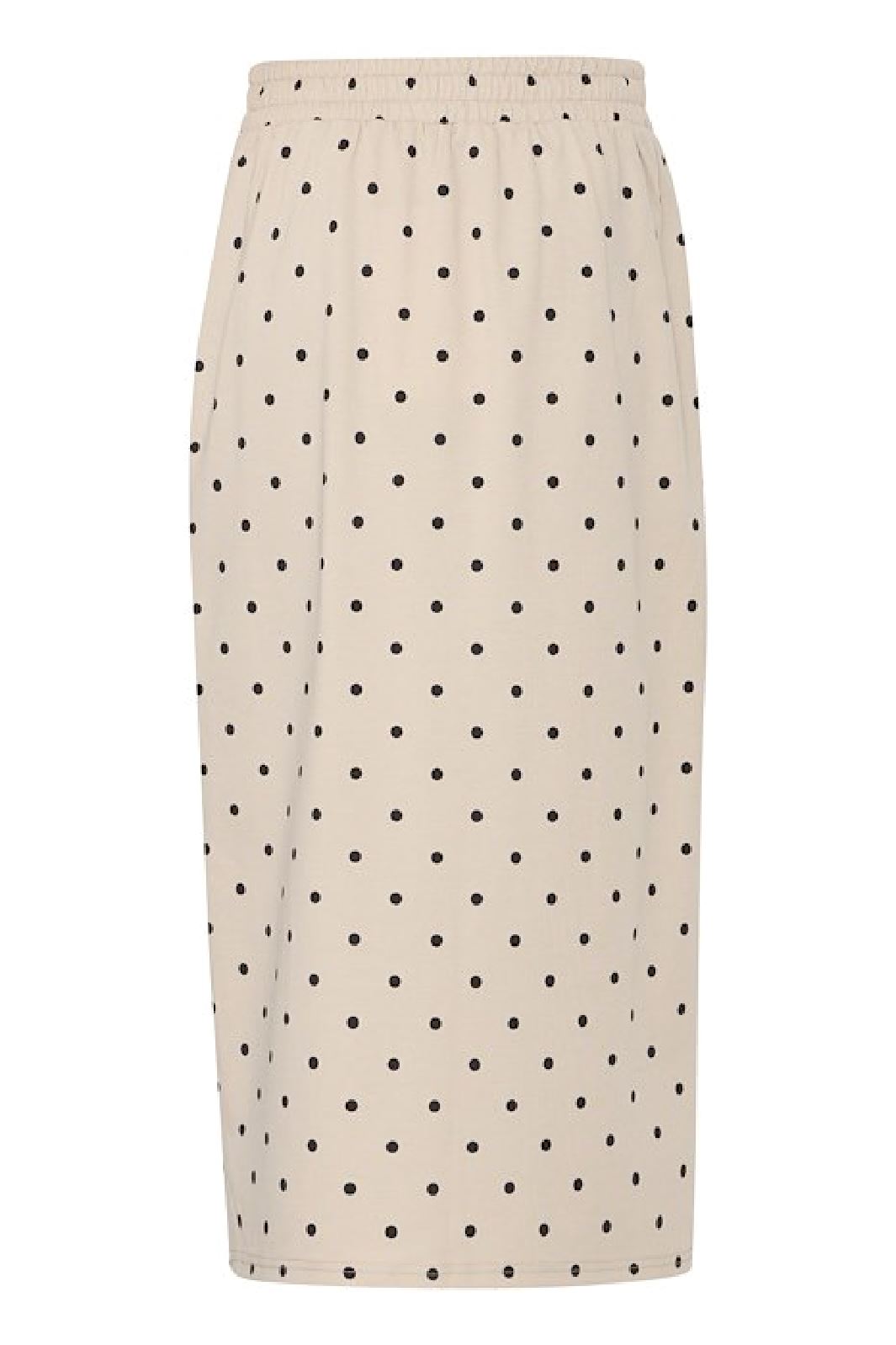 Forudbestilling - Ichi - Ixkate Dot Long Skirt - 205019 Kate Dot Print Nederdele