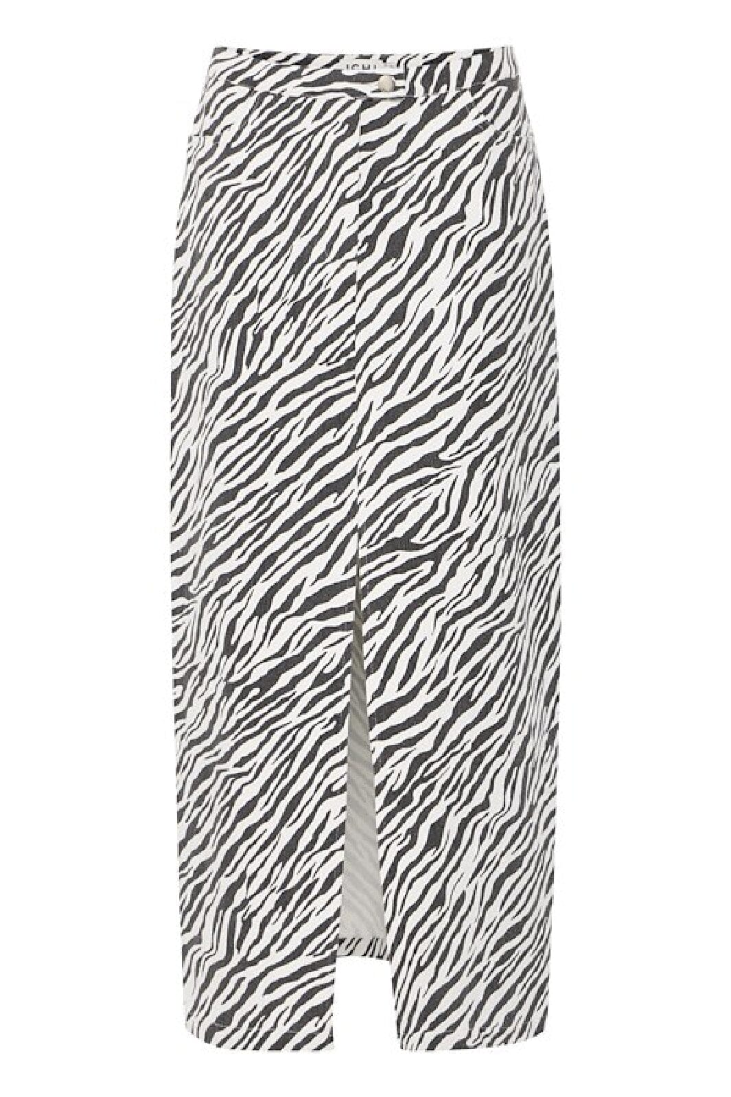 Forudbestilling - Ichi - Ixzebra - 194008 Black Nederdele