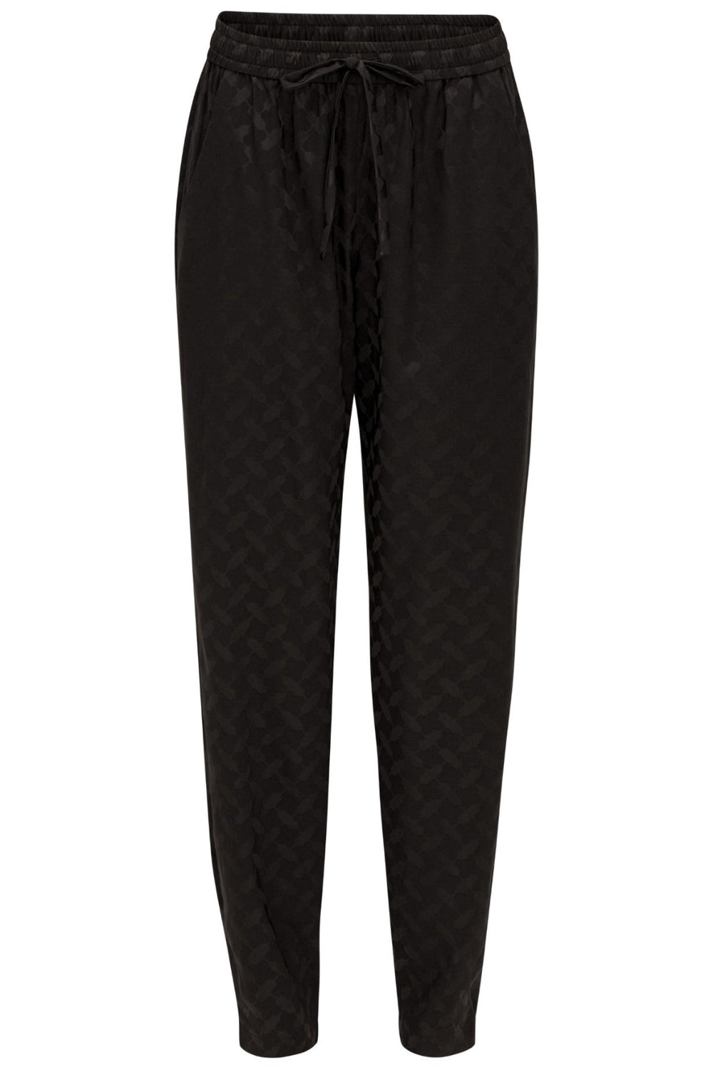 Forudbestilling - Karmamia - Cora Pants - Black Keffiyeh Jacquard (September) Bukser