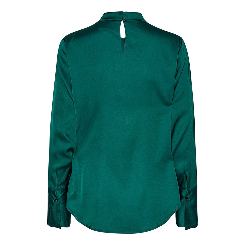 Forudbestilling - Karmamia - Tara Blouse - Dark Green Bluser