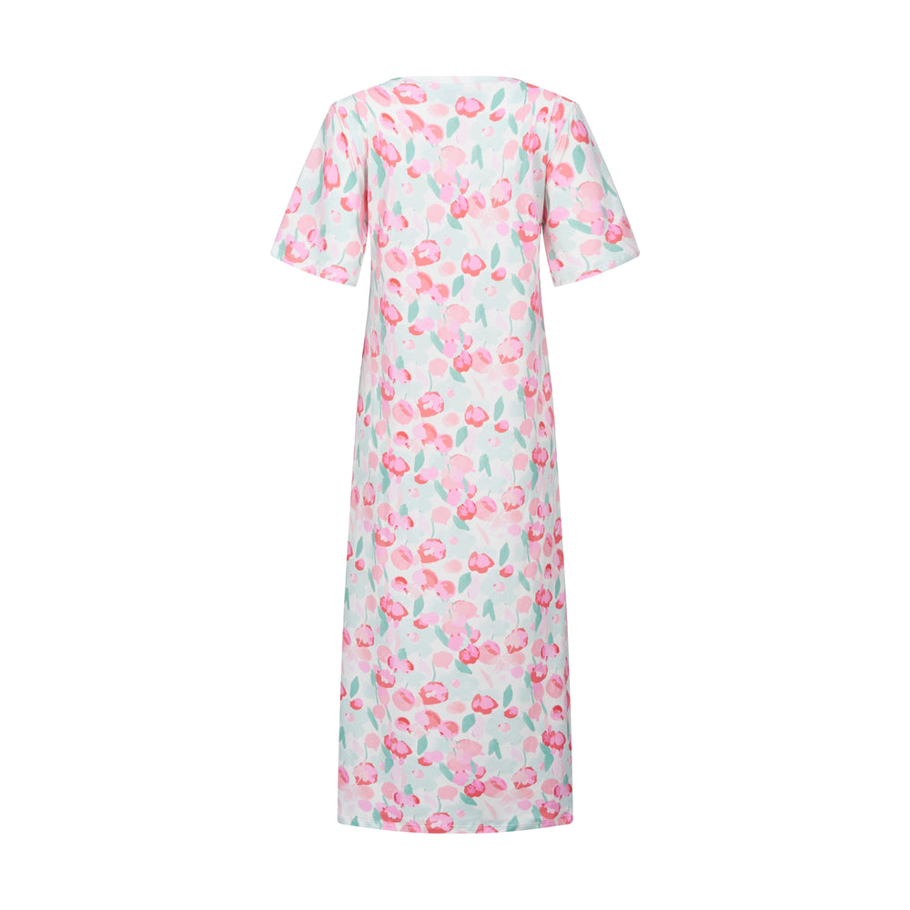 Forudbestilling - Liberte - Alma-Tshirt-Dress - Mint Pink Flower Kjoler