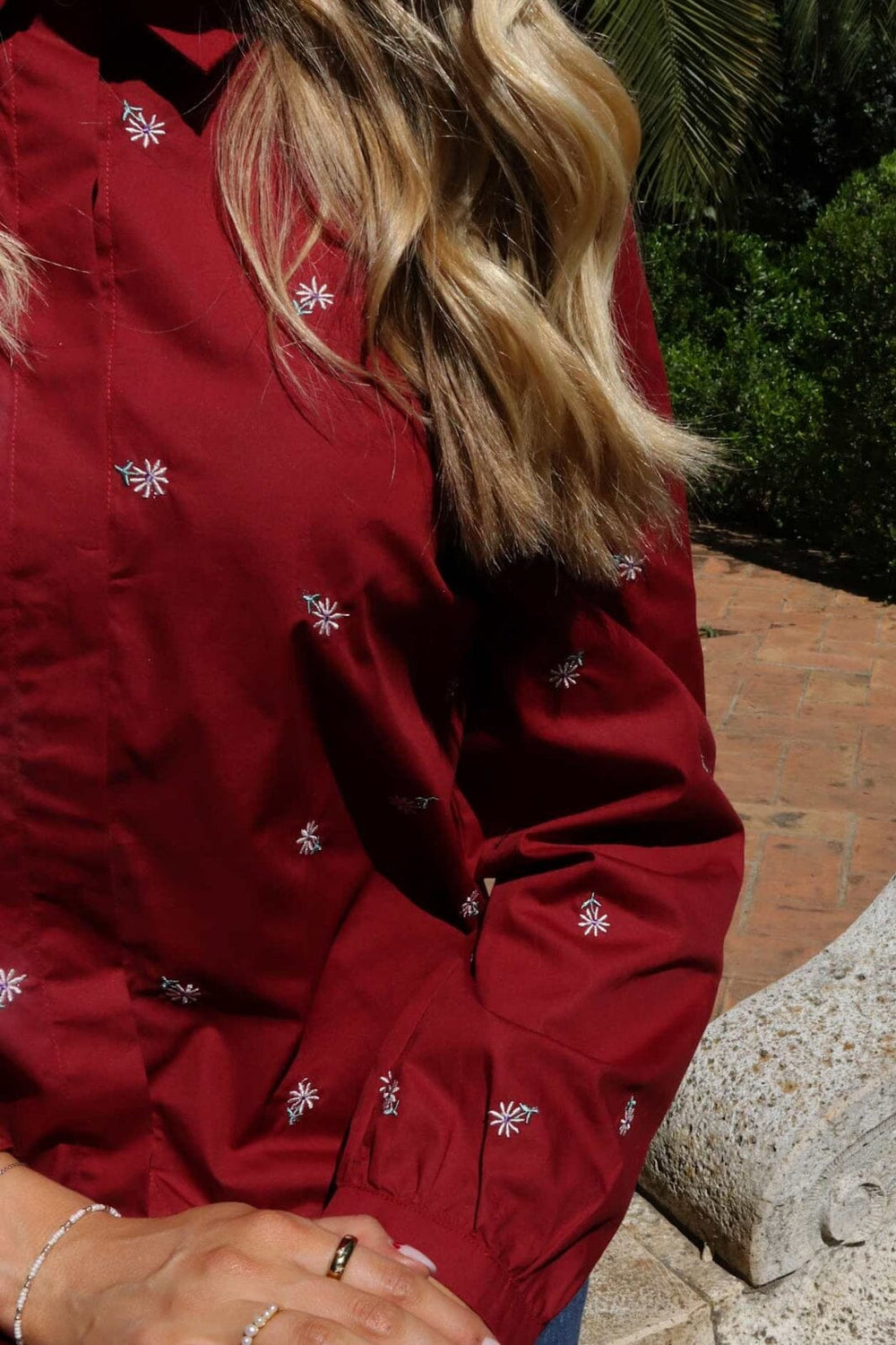 Forudbestilling - Liberte - Flora Ls Blouse 21598 - Bordeaux Flower