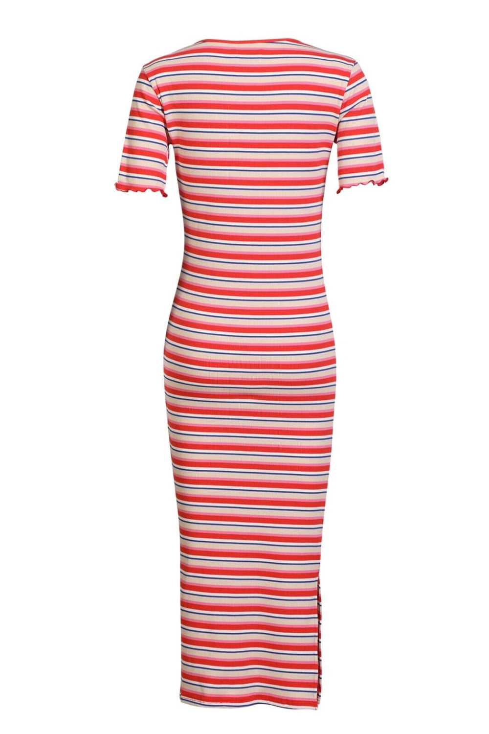 Liberte - Natalia-Ss-Dress 21232 - Creme Orange Blue Stripe