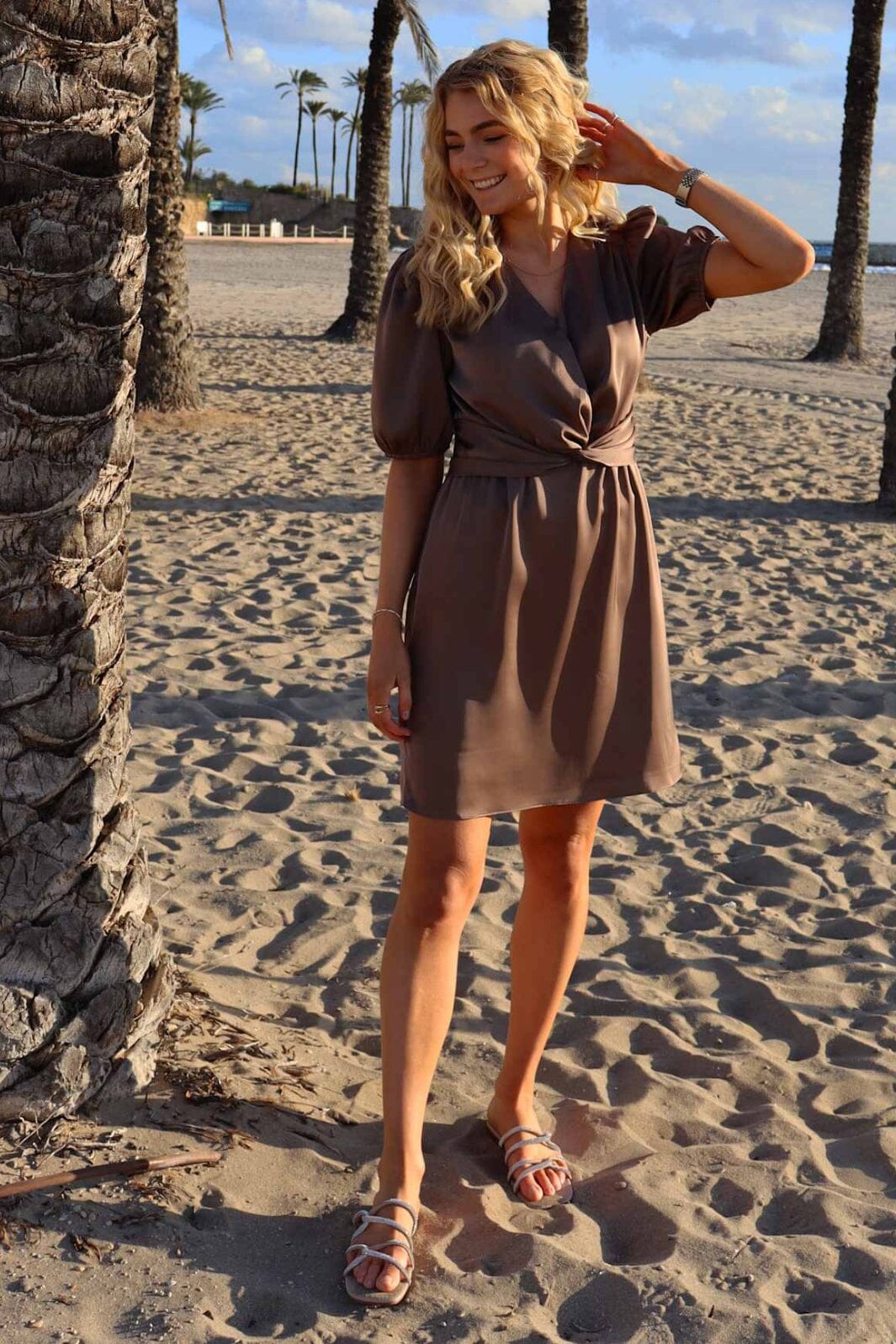 Liberte - Tiki-Ss-Twist-Dress 22206 - Brown