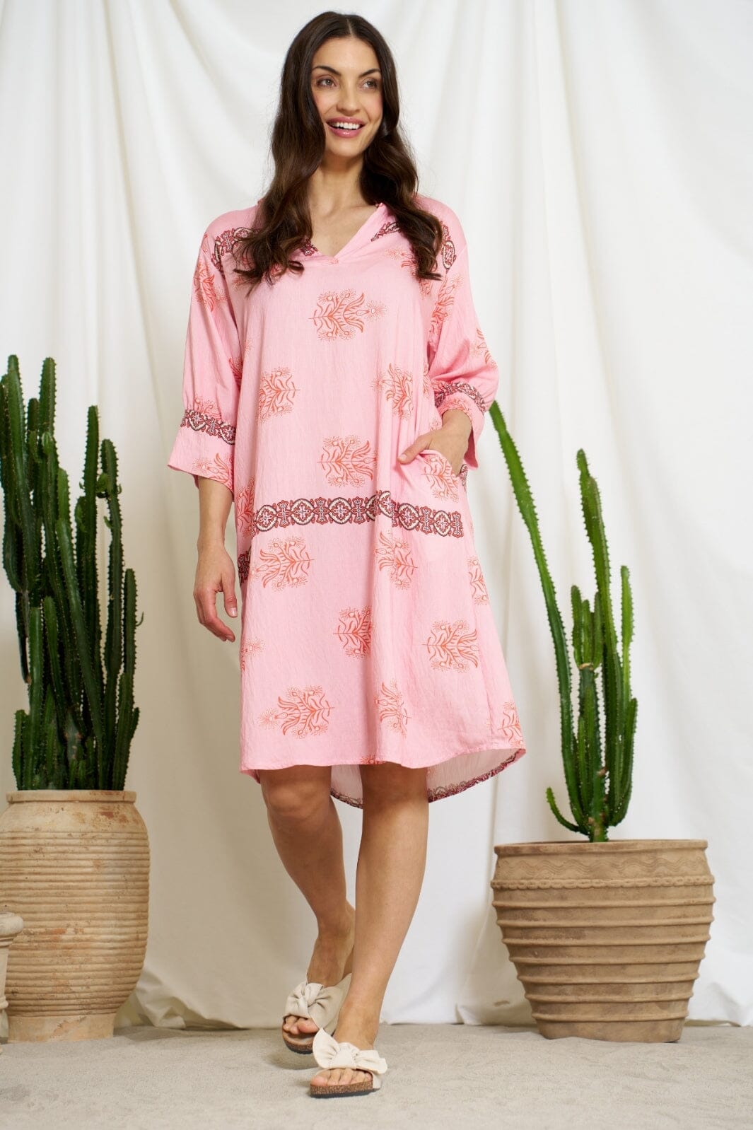 Marta Du Chateau - Mdcbenita Dress 7113 - Rosa3454Tpe