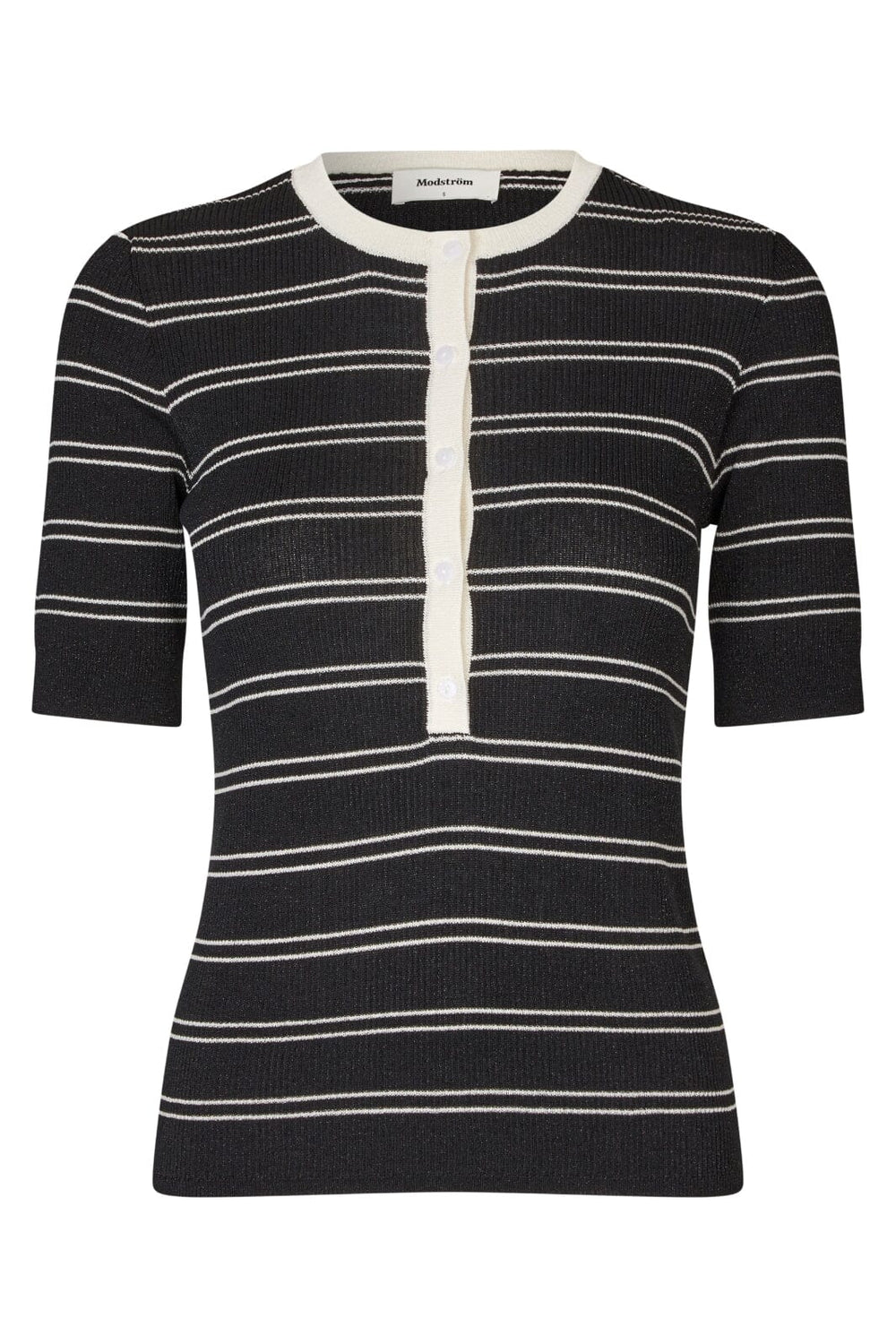 Modström - Pacificomd Ss Polo 58601 - 12037 - Black Stripe