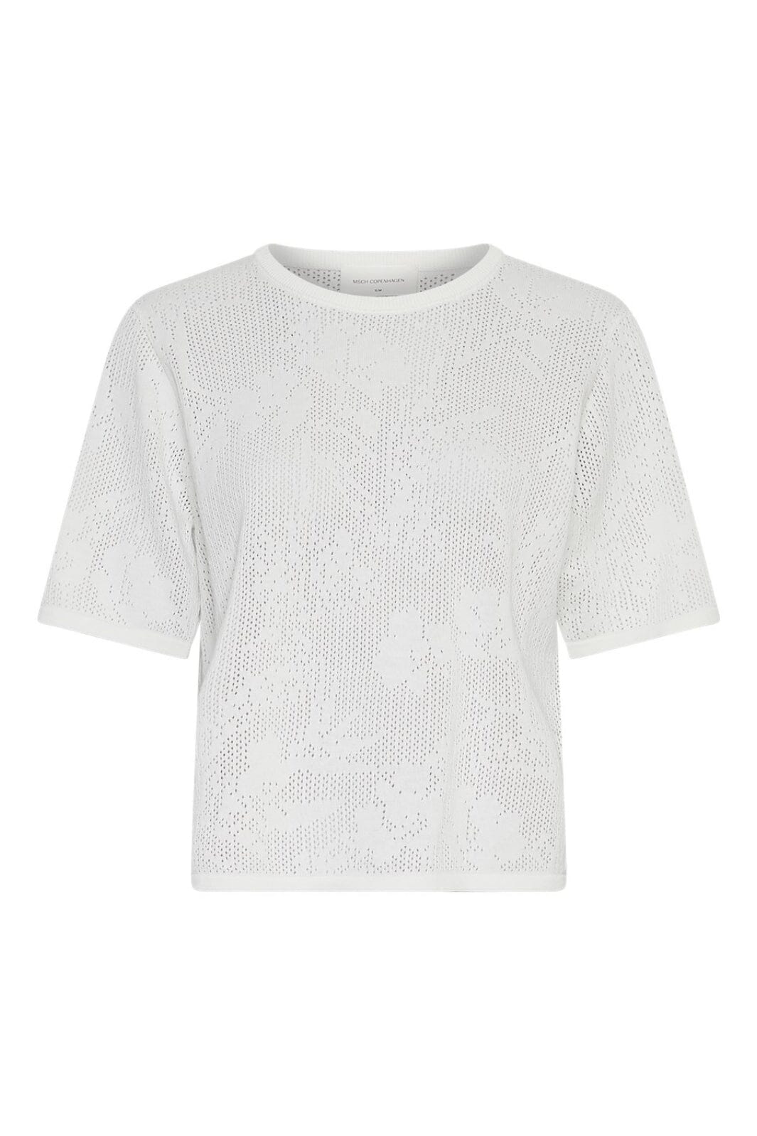 Forudbestilling - Moss Copenhagen - Mschluri 2/4 Pullover 19179 - Egret Strikbluser