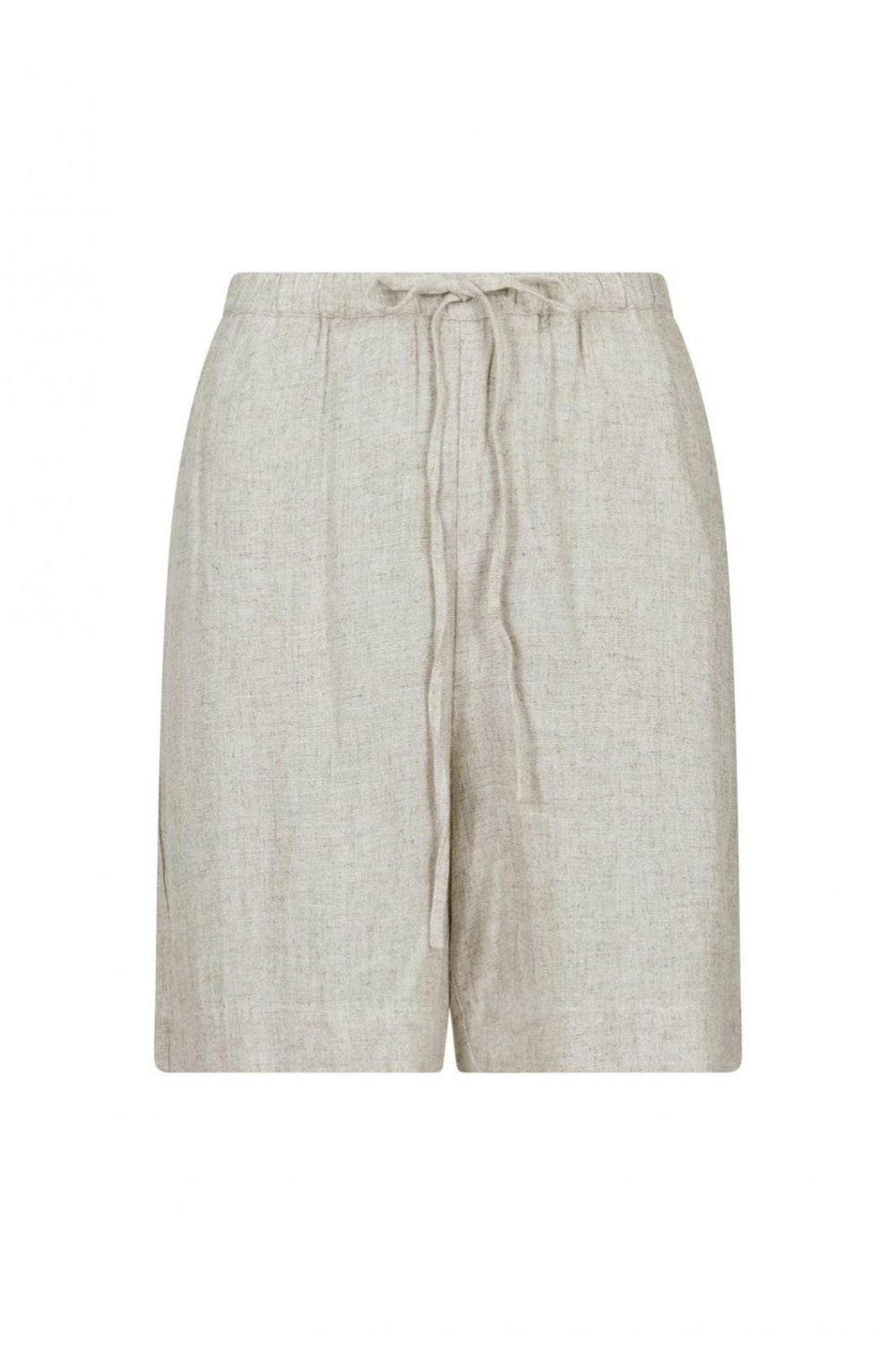 Forudbestilling - Neo Noir - Santo Soft Linen Shorts - Natural Shorts