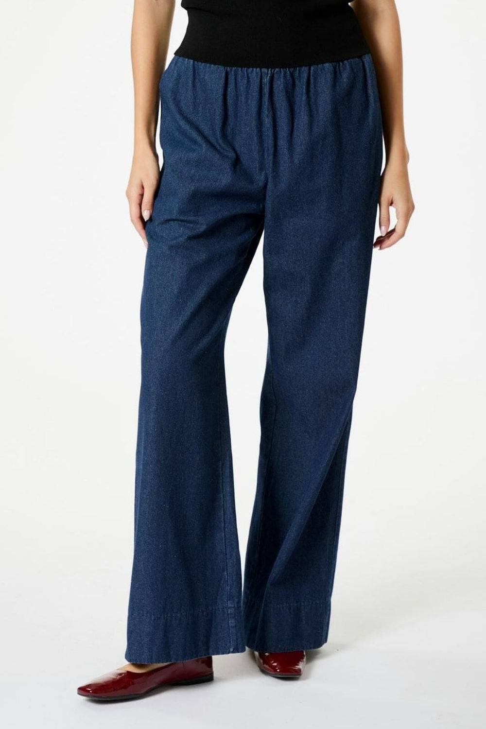 Forudbestilling - Neo Noir - Yana Denim Long Pants - Dark Blue Bukser