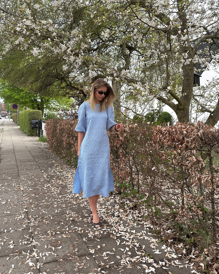 Forudbestilling - Noella - Reno Pastis Long Dress - Light Blue Kjoler