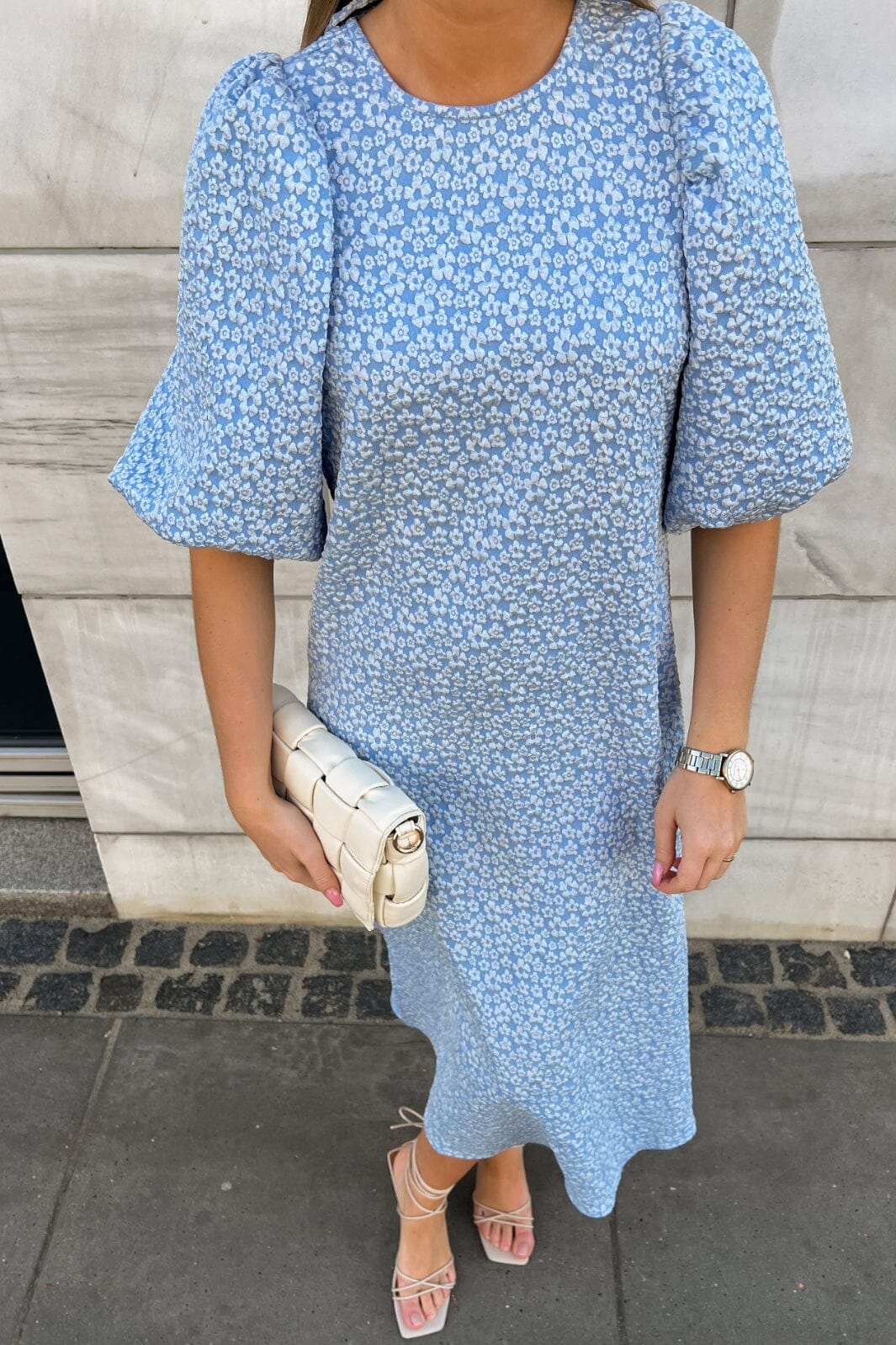 Forudbestilling - Noella - Reno Pastis Long Dress - Light Blue Kjoler