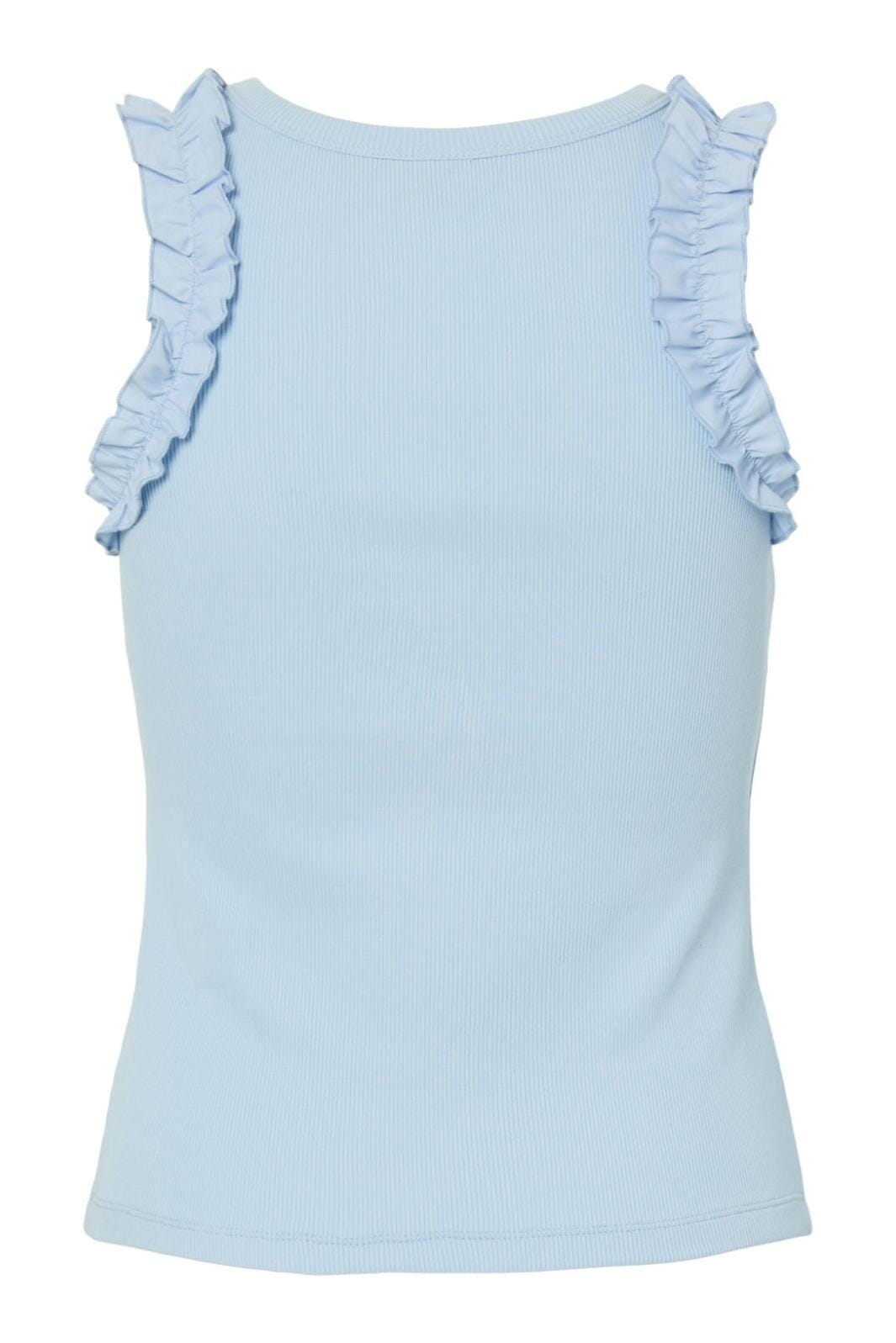 Pieces - Pctubana Frill Tank Top Pp - 4935395 Cashmere Blue