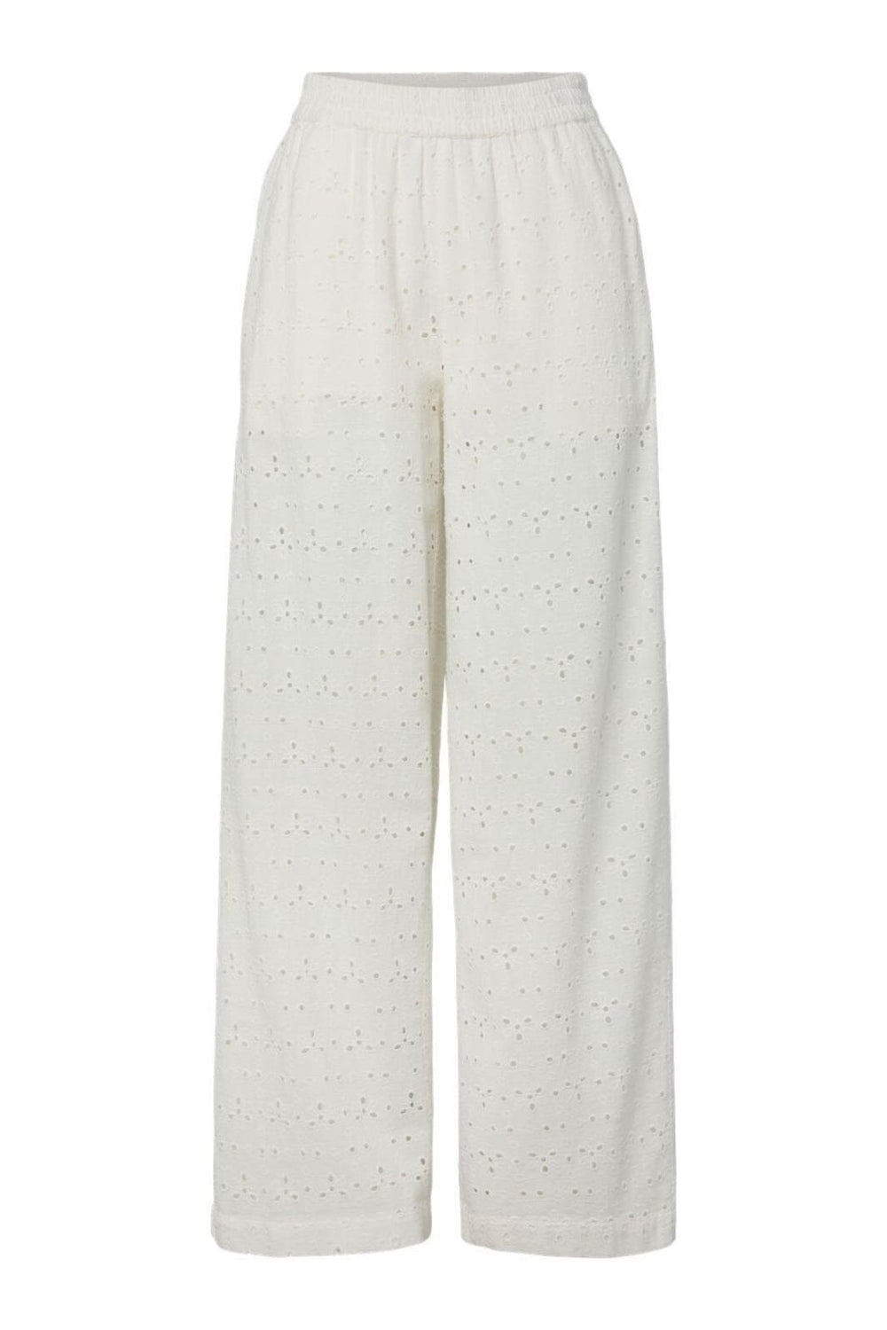 Pieces - Pctyla Wide Pants Pp - 4935355 Cloud Cream