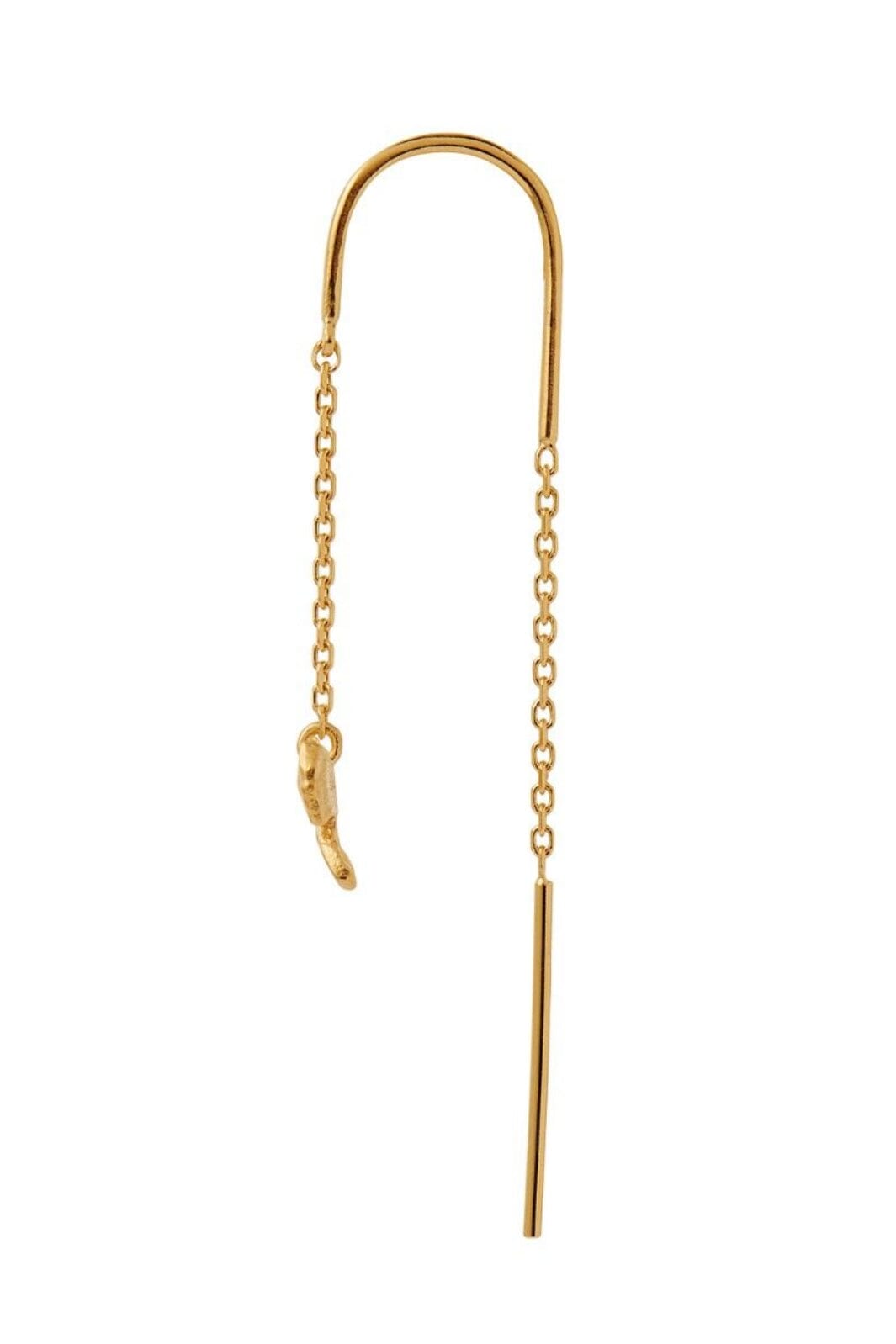 Forudbestilling - Stine A - Petit Bow Double Chain Earring - Single - 1353-02 Øreringe