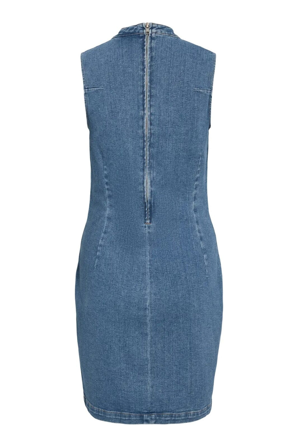 Forudbestilling - Vila - Vinona S/L Denim Dress - 4957322 Medium Blue Denim