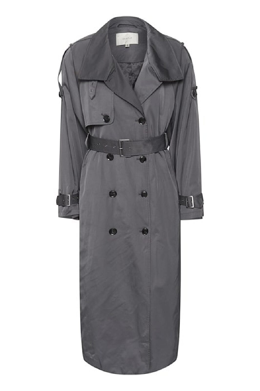 Gestuz - Sallygz Trenchcoat - 106308 Gray Pinstripe Frakker