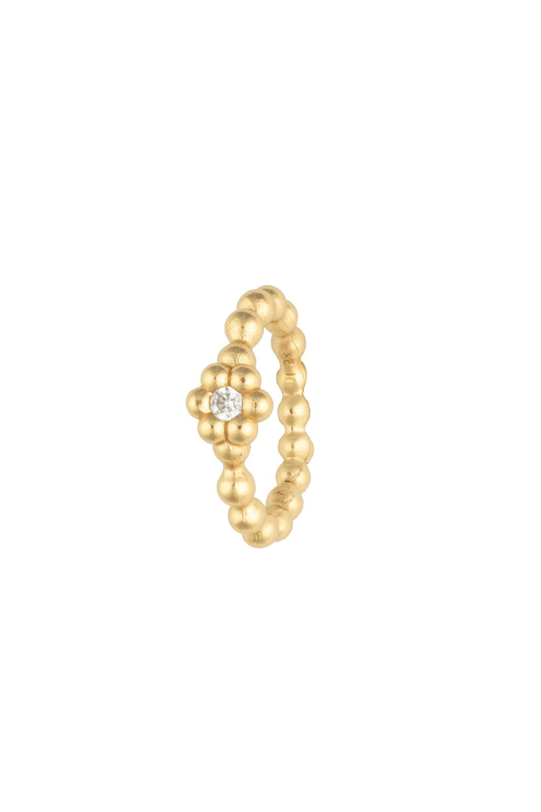 House Of Vincent - Bloom Ring VJ253-URG - White - Gilded