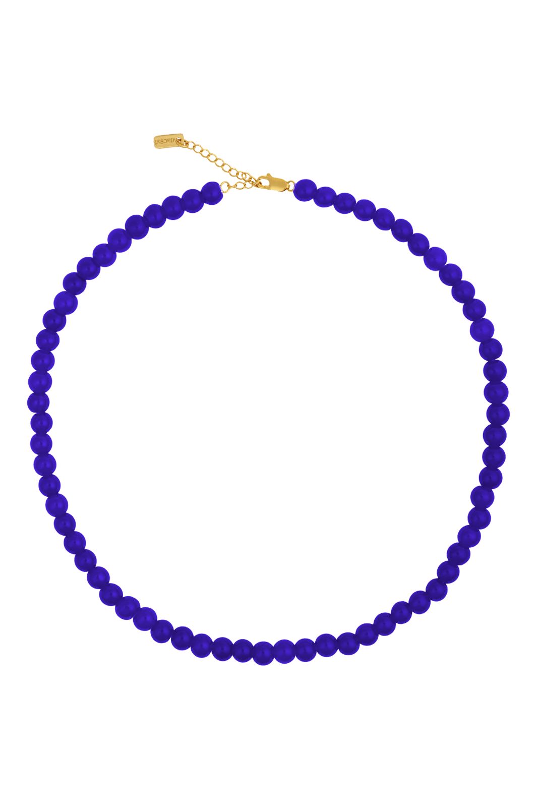 House Of Vincent - Candy Coral Midnight S Necklace VJ233-UNG-DB-S - Dark Blue - Gilded