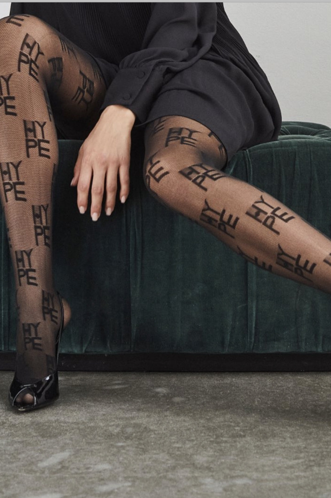 Hype The Detail - Tight Let 20App. - Sort Strømpebukser