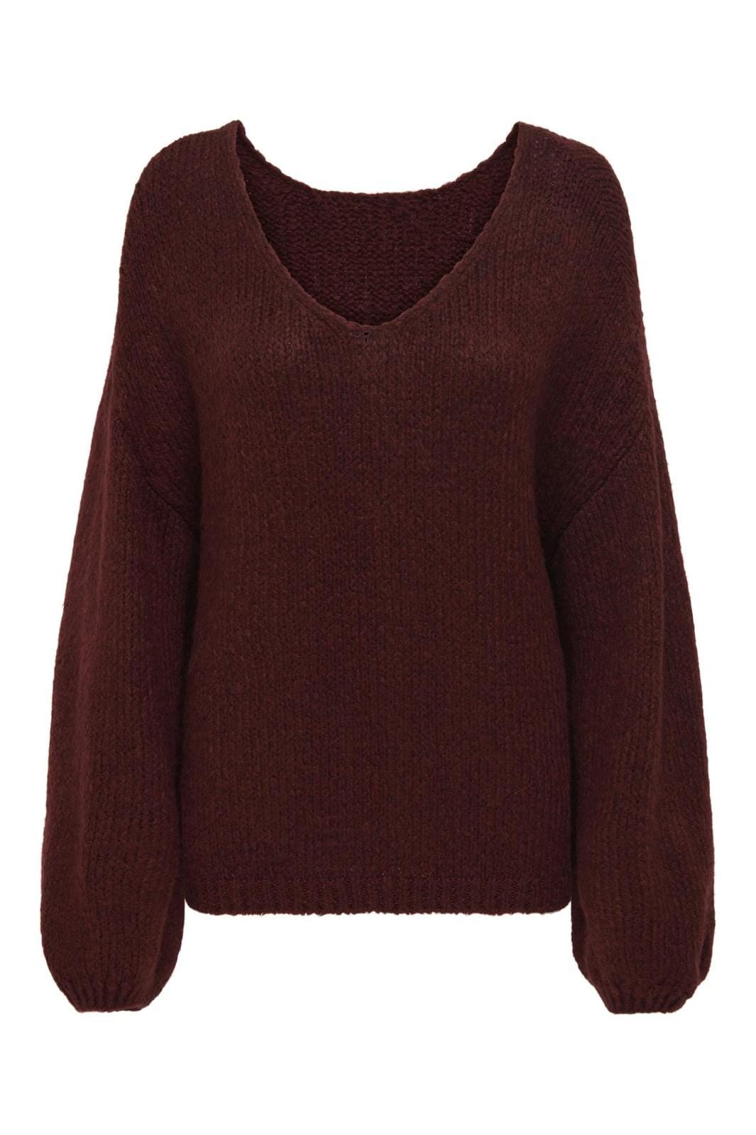 JDY - Jdydinea L/S Reversible Pullov. Knt - 4815826 Cabernet