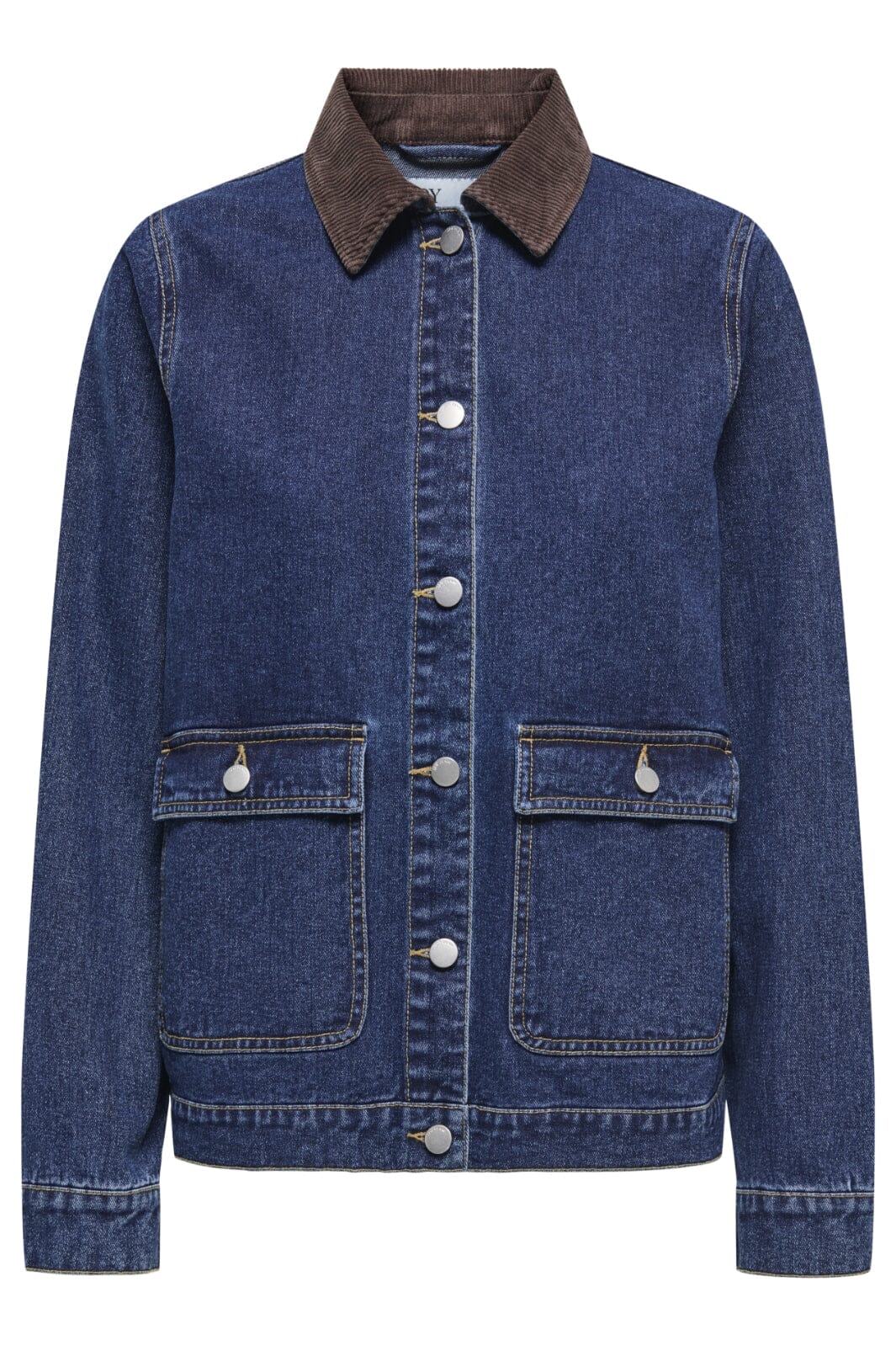 JDY - Jdyella Pocket L/S Denim Jacket - 4881548 Dark Blue Denim