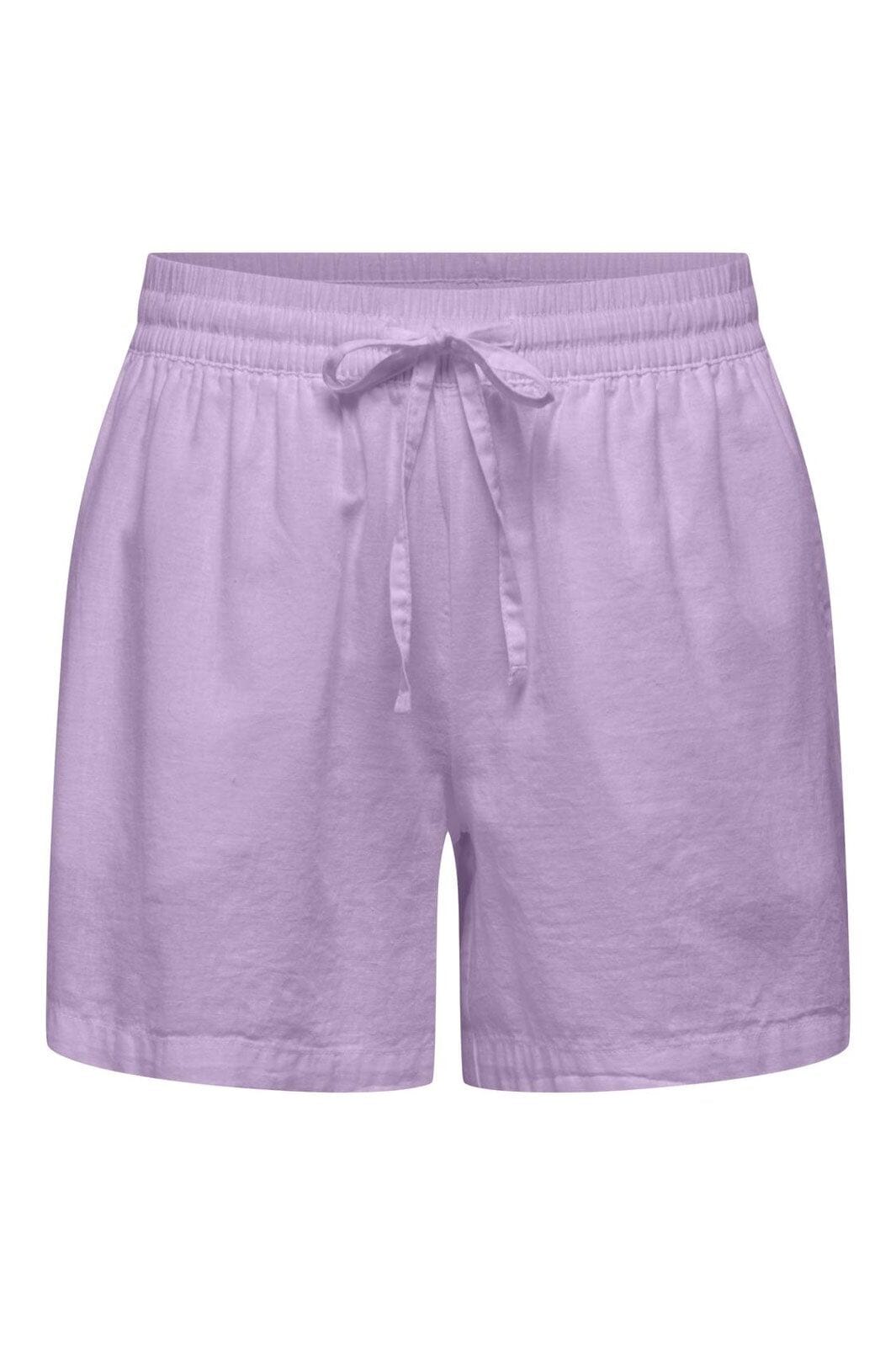 JDY - Jdymila Linen Shorts - 4800095 Orchid Bloom