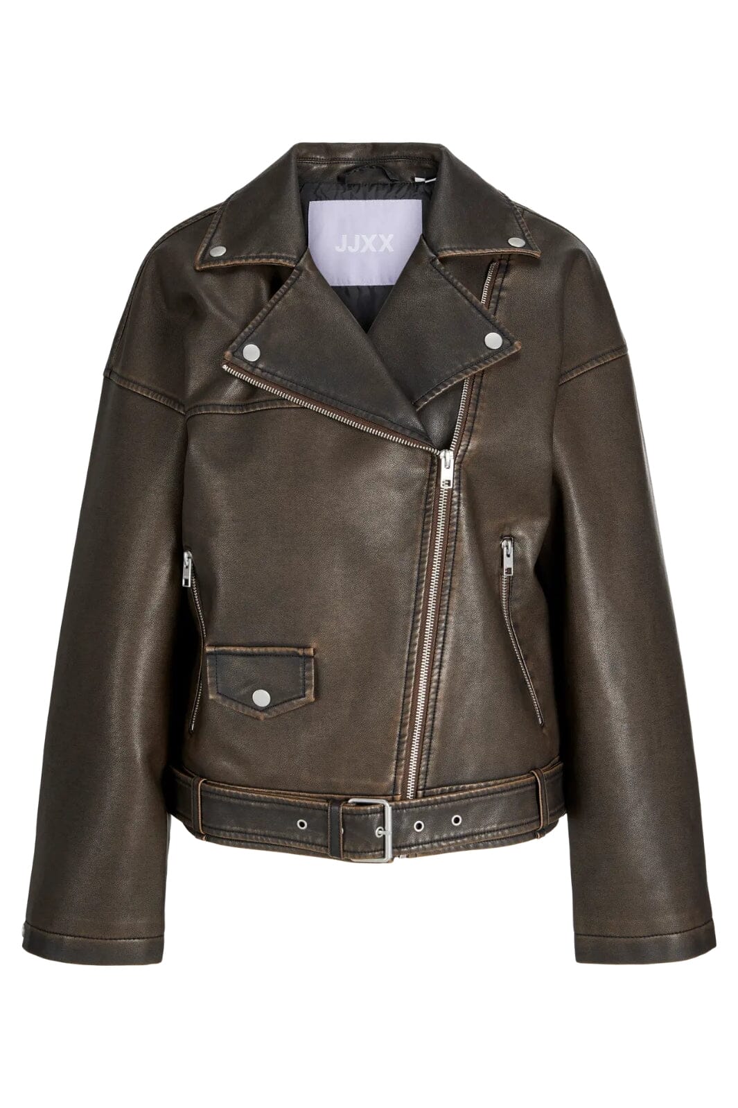 Jjxx - Jxfrida Washed Biker Jkt Sn - 4773973 Bracken Washed Jakker