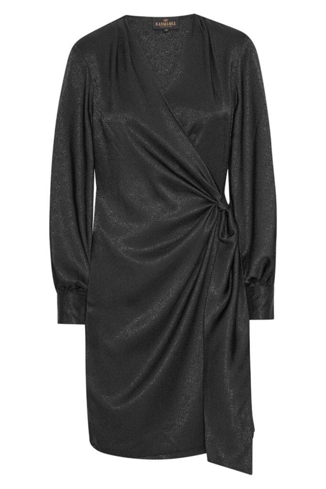Karmamia - Ines Dress - Black Leo Dot Jacquard Kjoler