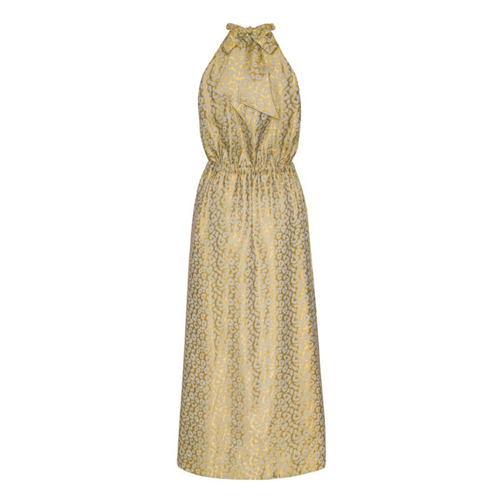 Karmamia - Layla Dress - Gold Leo Silk Kjoler
