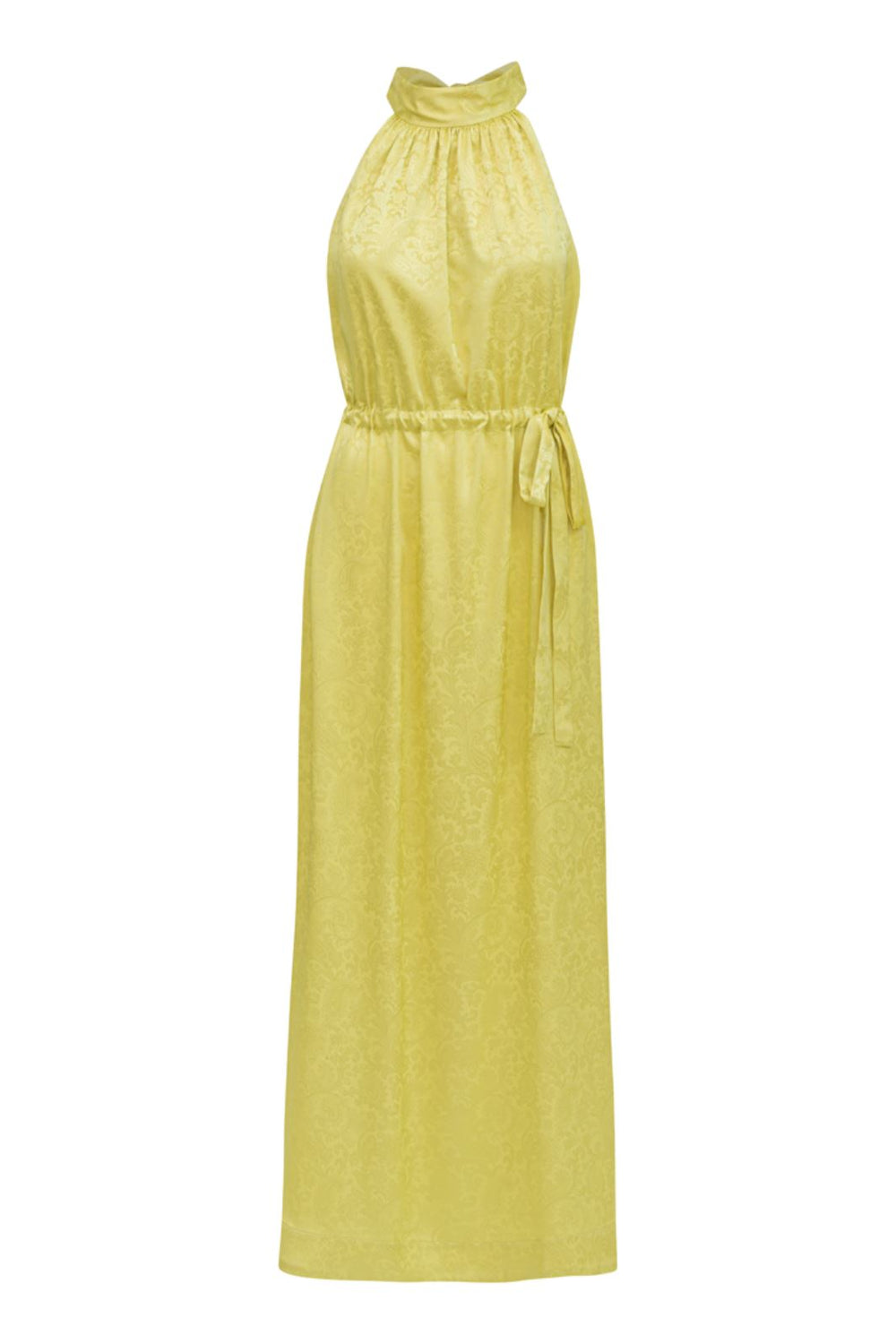 Karmamia - Layla Dress - Yellow Paisley Jacquard Kjoler