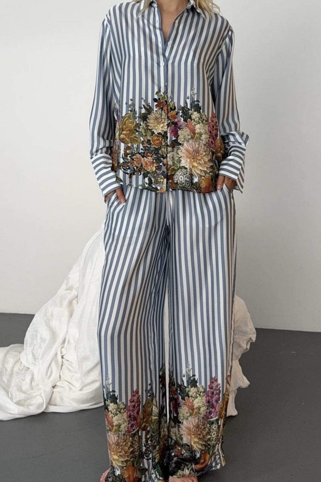 Karmamia - Nomi Pants - Floral Stripe Bukser