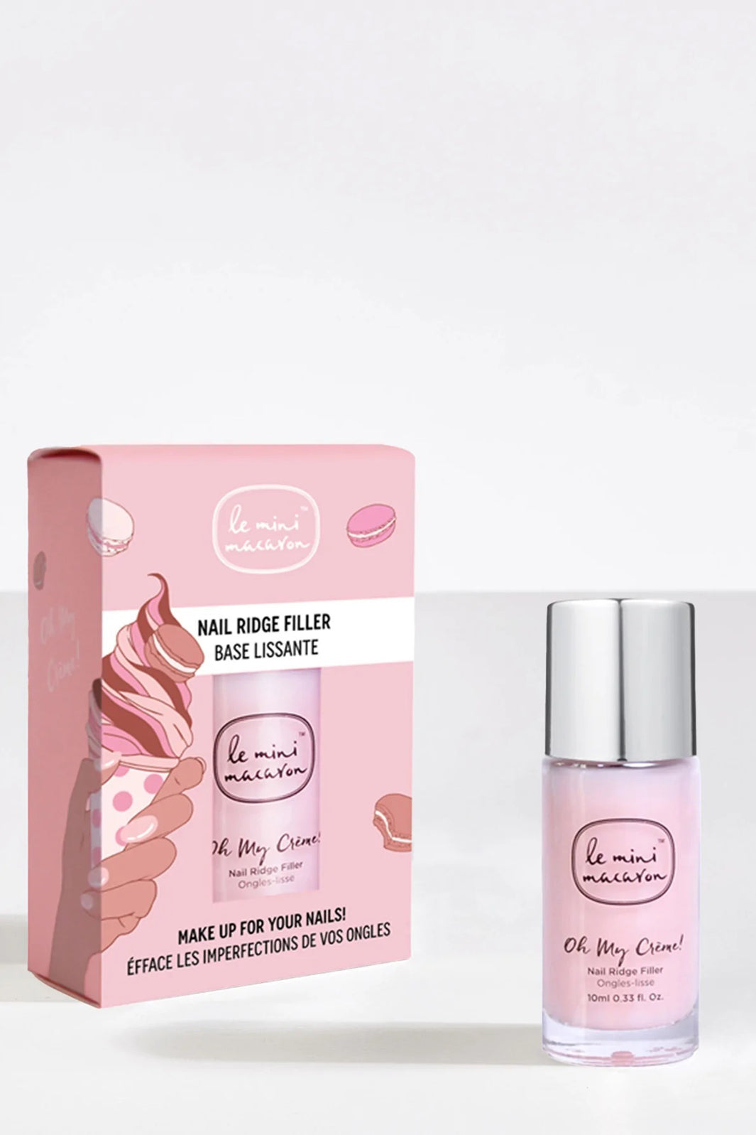 Le Mini Macaron - Nail Ridge Filler - Basa Lissante Neglelak
