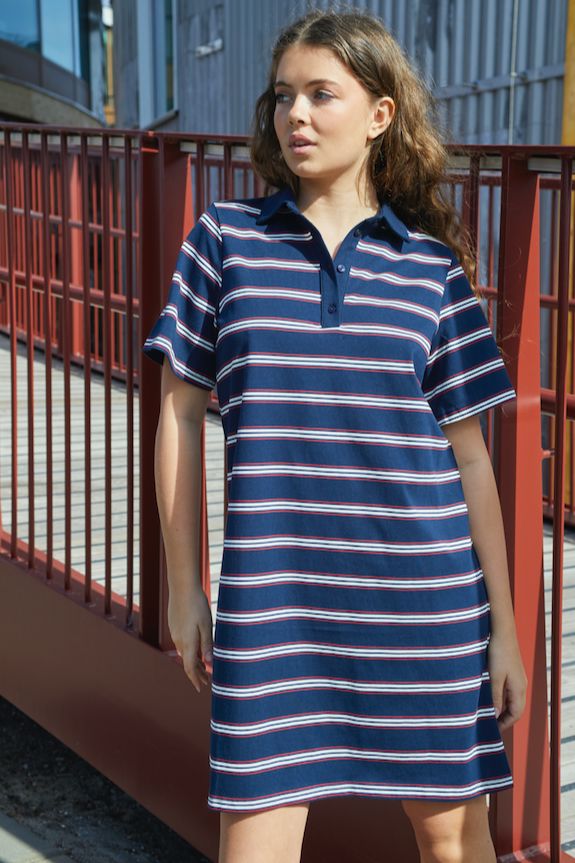 Love & Divine - Love1349 18829 - 830 - Navy/Stripe Kjoler