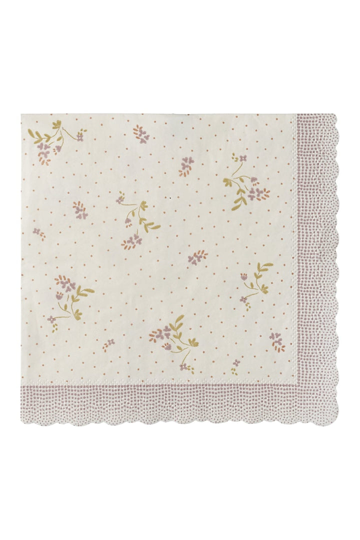 Maileg - Serviet, Bae - Rosa - 15 Cm X 15 Cm Legetøj