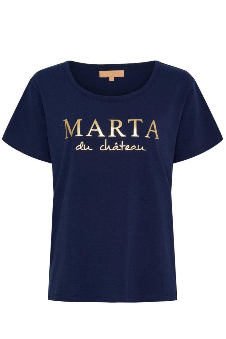 Marta Du Chateau - Mdcjeanette Tee MT-002-S - Navy