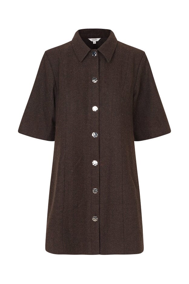 MbyM - Bimalani-M 62389238 - U30 - Brown Black Twill Kjoler