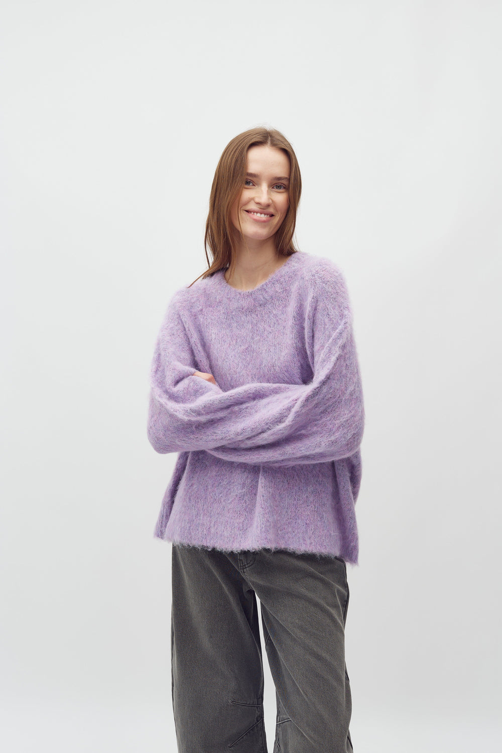 MbyM - Gillis-M 66710009 - T91 - Gentle Violet Melange Strikbluser