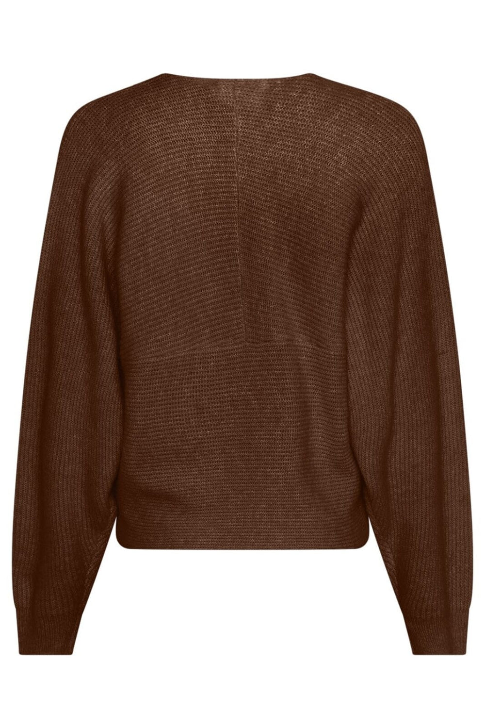 Moss Copenhagen - Mschzinelle Hope Wrap Pullover 18469 - Slate Black Mel