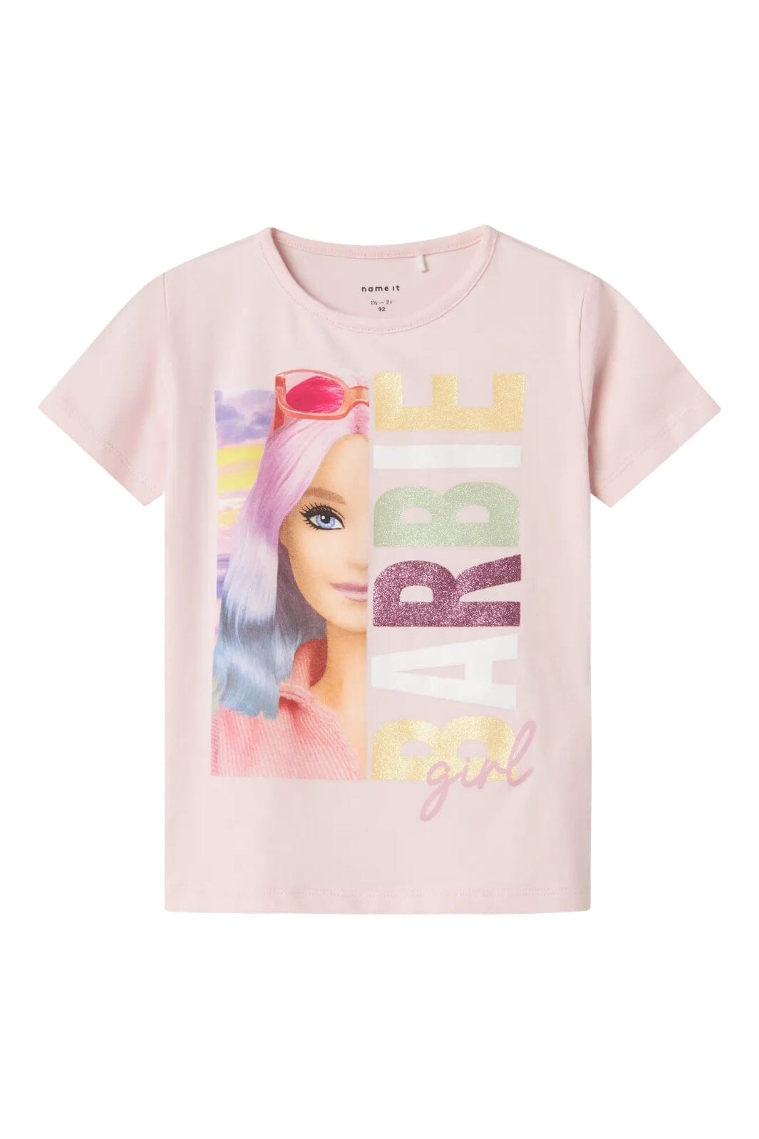 Name It - Nmfalda Barbie Ss Nreg Top Box Sky - 4753117 Ballerina