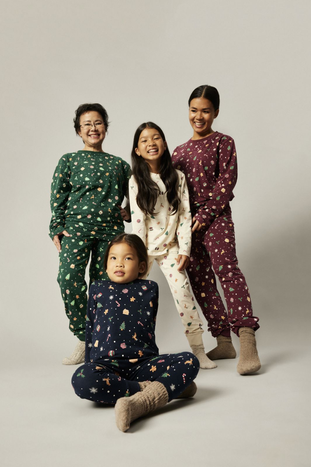 Name It - Nmnvismas Ls Nightset - 4918966 Burgundy Xmas Aop Nattøj