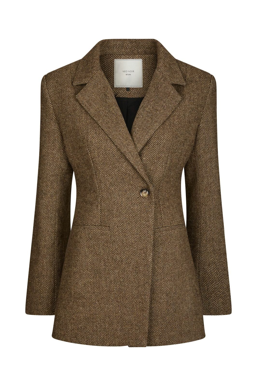 Neo Noir - Bowie Herringbone Blazer 164866 - 210 - Brown