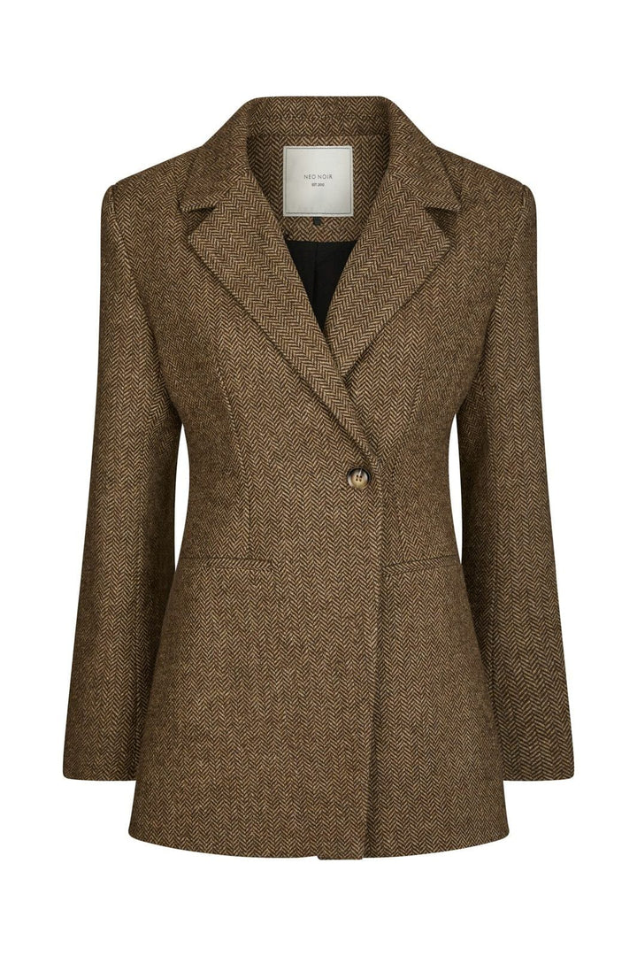Neo Noir - Bowie Herringbone Blazer 164866 - 210 - Brown
