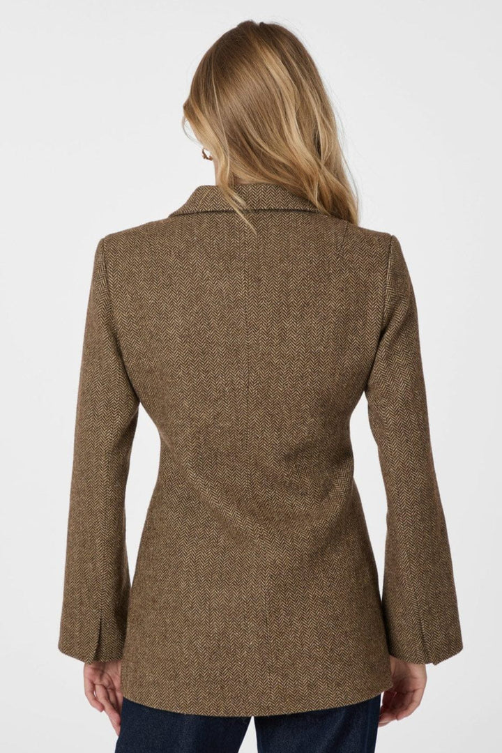 Neo Noir - Bowie Herringbone Blazer 164866 - 210 - Brown