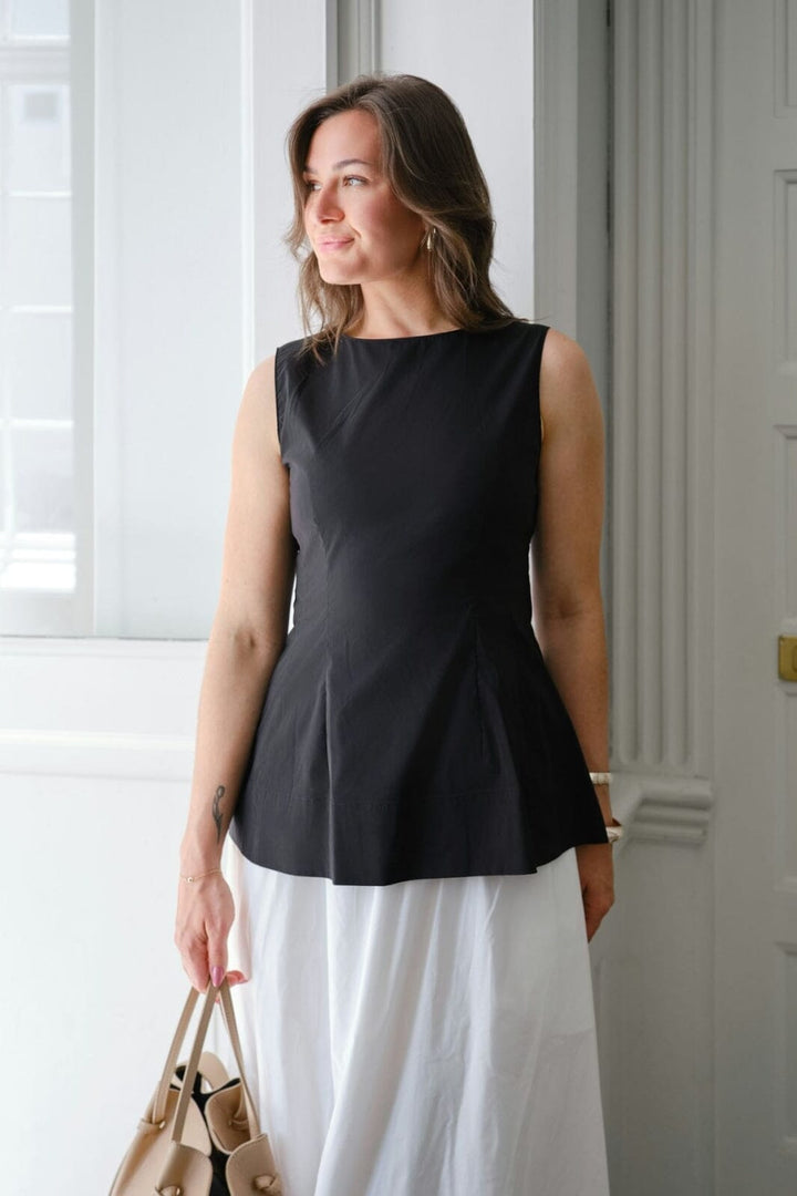 Neo Noir - Esteves Poplin Top 165379 - 100 - Black Toppe