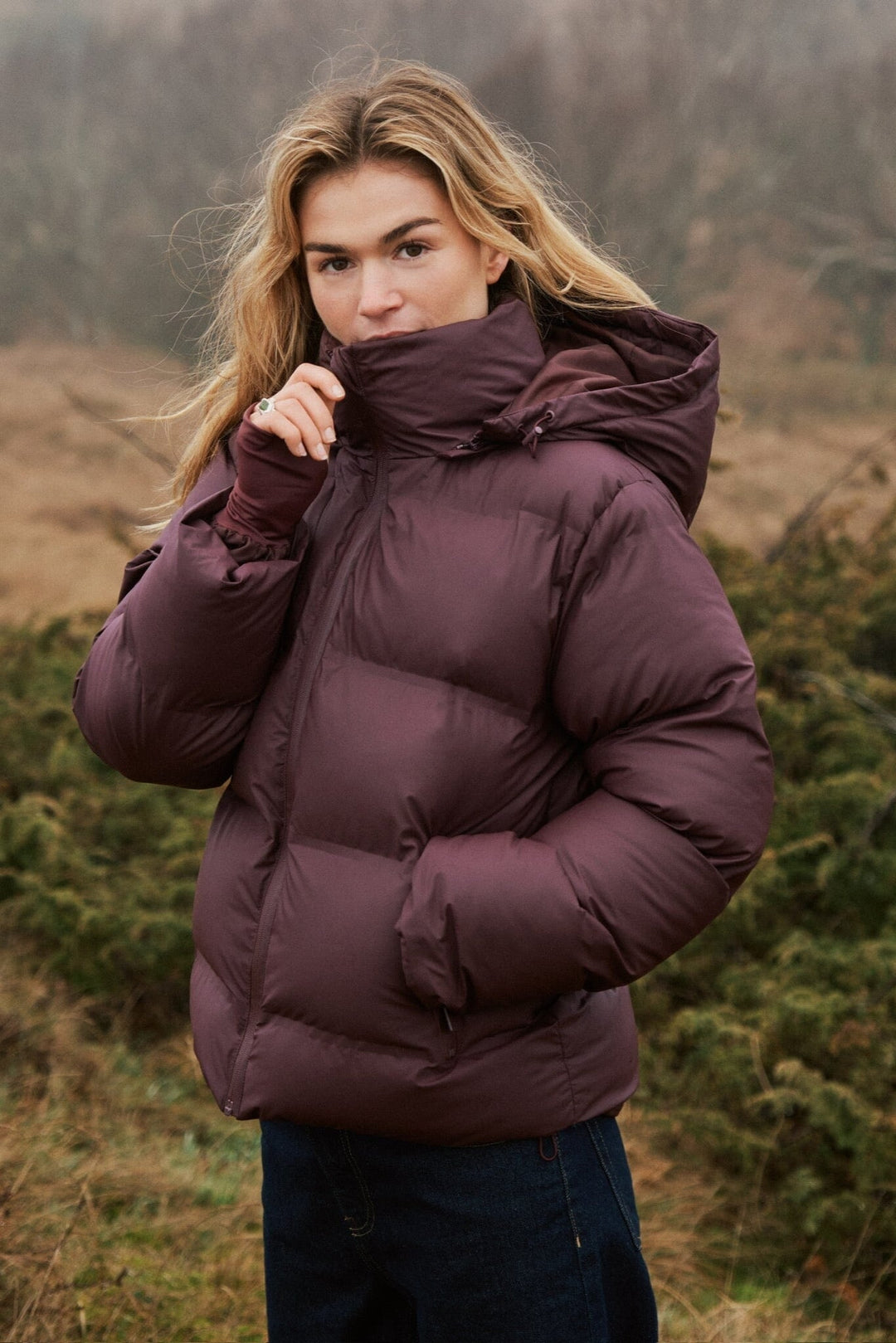 Neo Noir - Fox C Puffer Jacket 158082 - 162 - Bordeaux Jakker